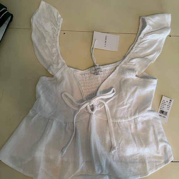 LA Hearts PacSun size small NEW With Tags-cute white top - Picture 1 of 3